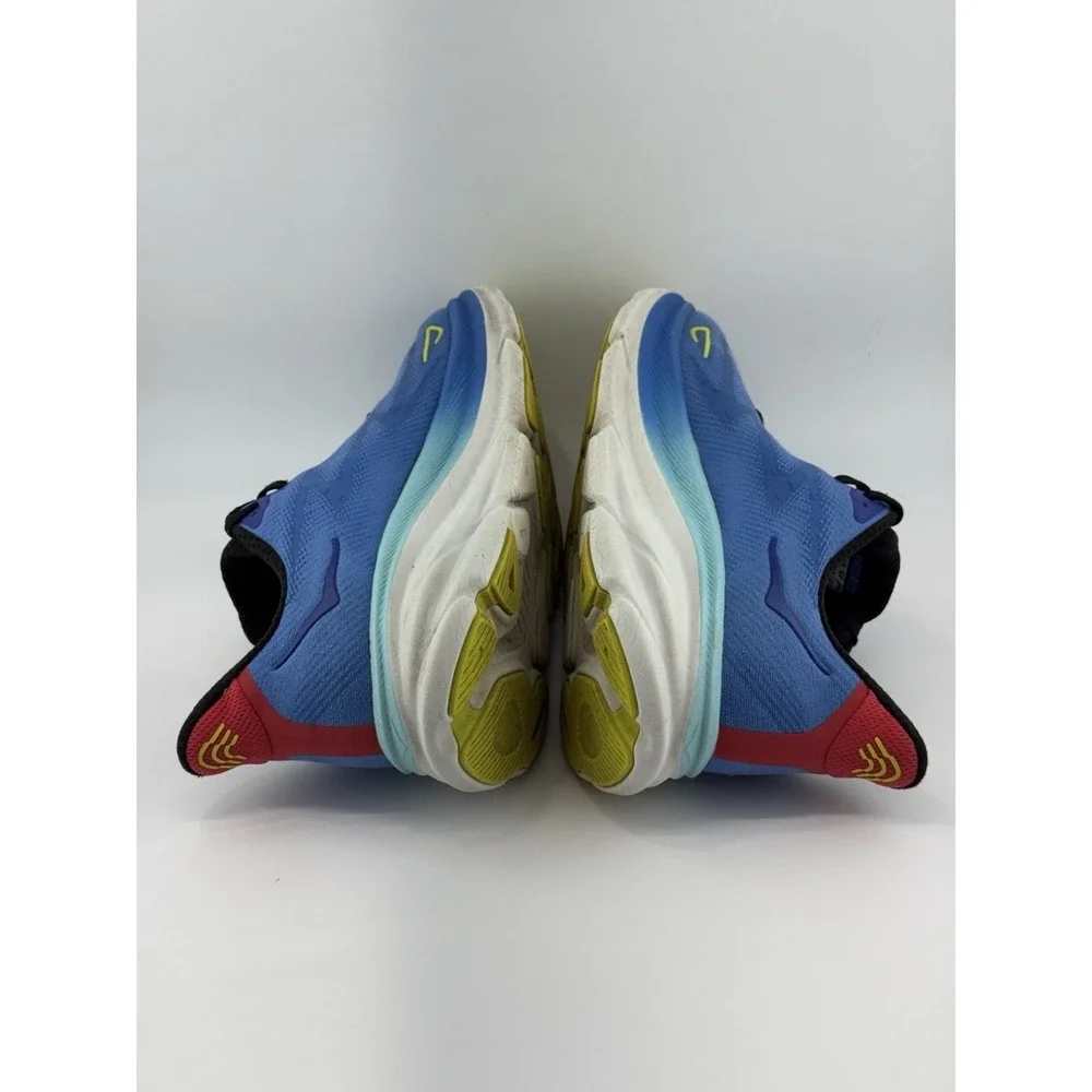 Hoka One One Clifton 9Blue White Athletic Running Shoes Sneakers Men's SZ 11.5 D